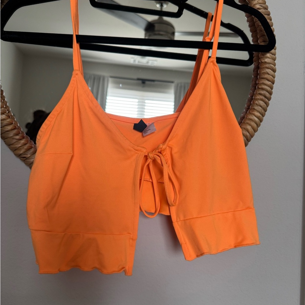 H&M Divided Bright Orange Top